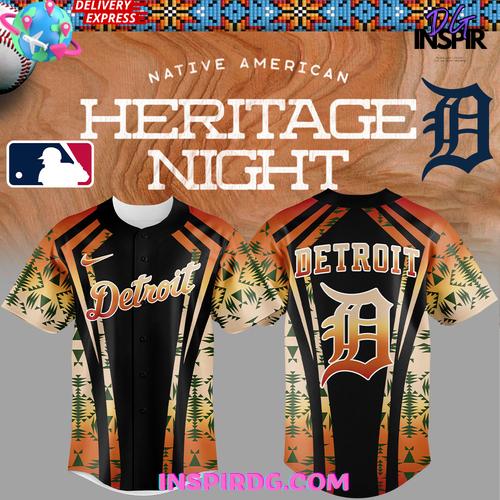 Detroit Tigers Native American Heritage Night 2025 Baseball Jersey