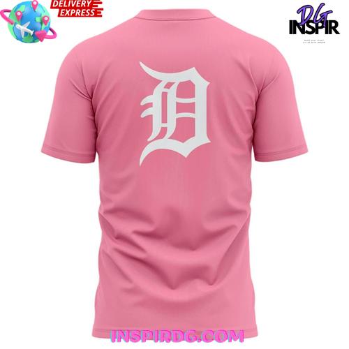 Detroit Tigers Strike Out Cancer Special Pink T-shirt Detroit Tigers Strike Out Cancer Special Pink T-shirt