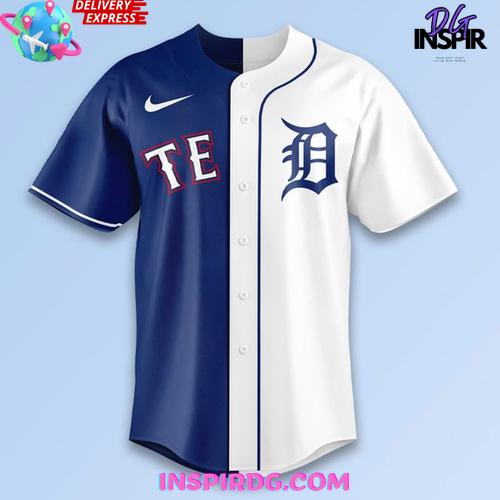 Detroit Tigers x Texas Rangers 2025 Baseball Jersey Detroit Tigers x Texas Rangers 2025 Baseball Jersey
