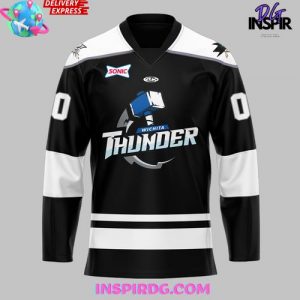 Wichita Thunder New Uniforms 2024-25 Black Hockey Jersey
