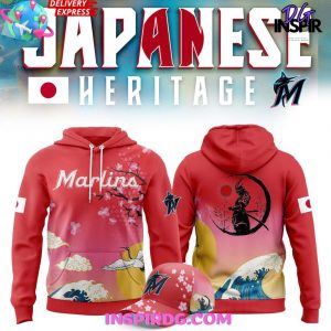 Miami Marlins 2025 Japanese Heritage Hoodie