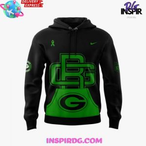 Green Bay Packers Mental Health Awareness 2025 Black Hoodie