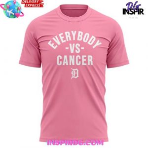 Detroit Tigers Strike Out Cancer Special Pink T-shirt