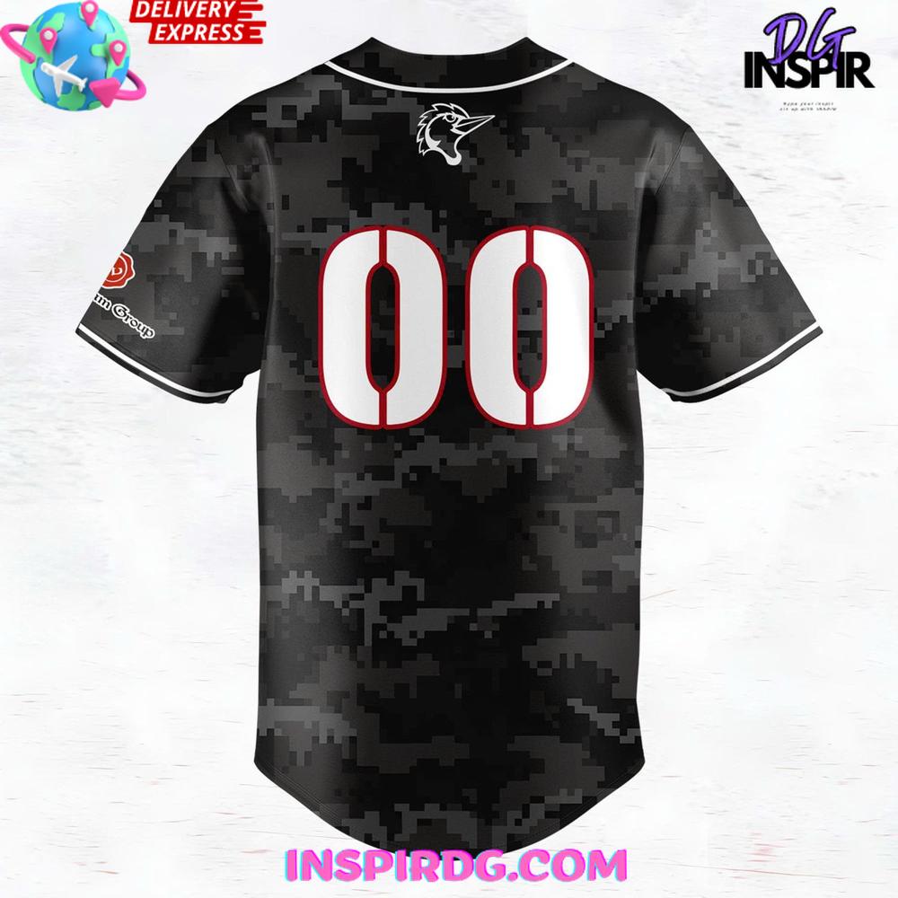 Fayetteville Woodpeckers Black Ops Night 2025 Baseball Jersey Fayetteville Woodpeckers Black Ops Night 2025 Baseball Jersey