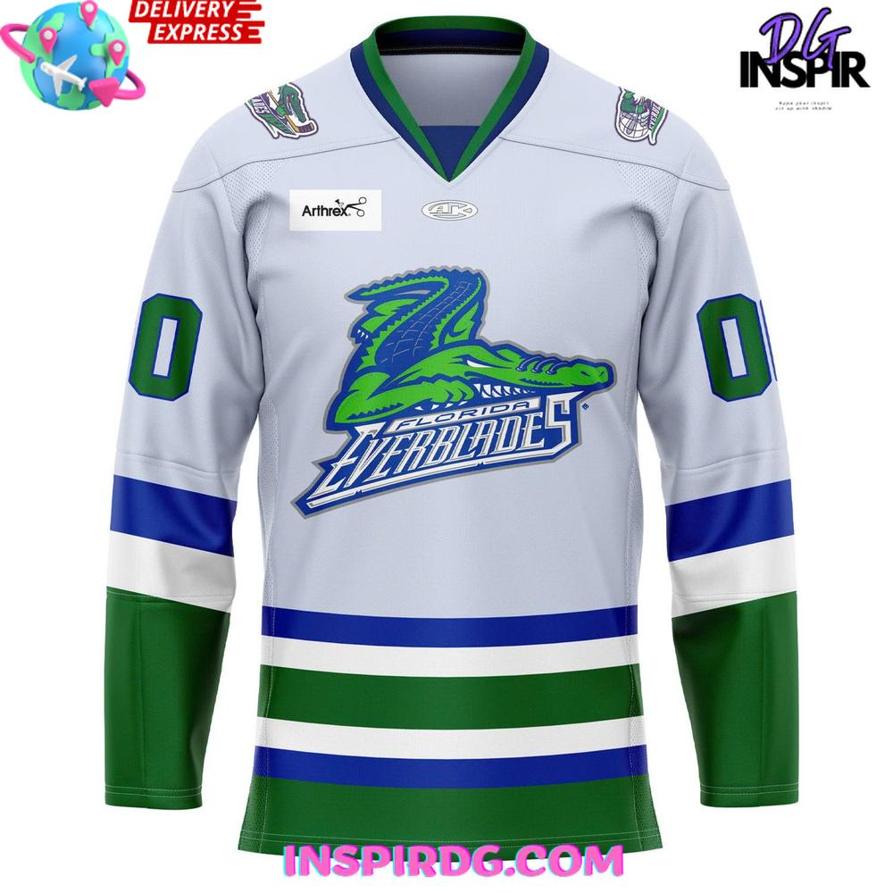 Florida Everblades Kelly Cup Playoffs 2025 Hockey Jersey Florida Everblades Kelly Cup Playoffs 2025 Hockey Jersey