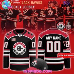 Waterloo Black Hawks Uniforms 2024-25 Hockey Jersey