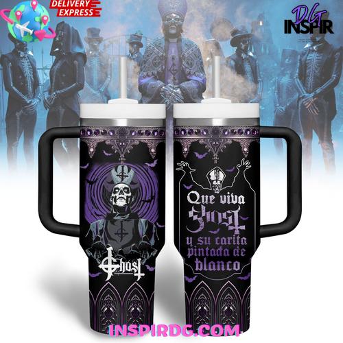 Ghost Band Que Viva Ghost Limited Edition Stanley Tumbler Cup Ghost Band Que Viva Ghost Limited Edition Stanley Tumbler Cup