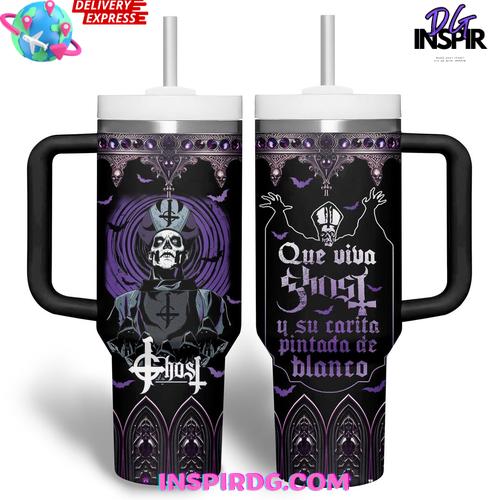 Ghost Band Que Viva Ghost Limited Edition Stanley Tumbler Cup Ghost Band Que Viva Ghost Limited Edition Stanley Tumbler Cup