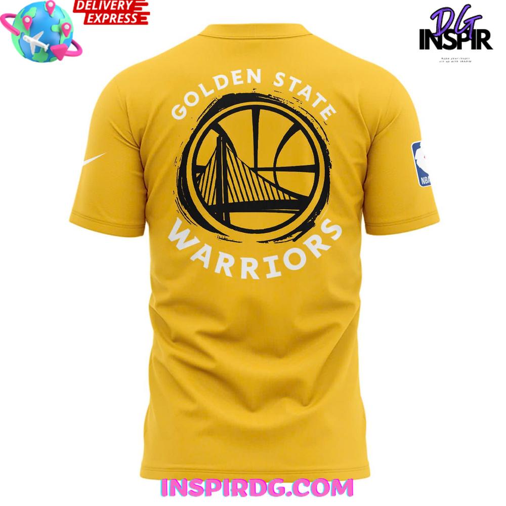 Golden State Warriors 2025 Playoff Special Yellow T-Shirt Golden State Warriors 2025 Playoff Special Yellow T-Shirt