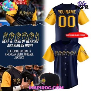 Worcester Red Sox 2025 Deaf & Hard of Hearing Awareness Night Jersey