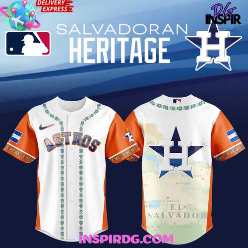 Houston Astros Salvadoran Heritage 2025 Baseball Jersey