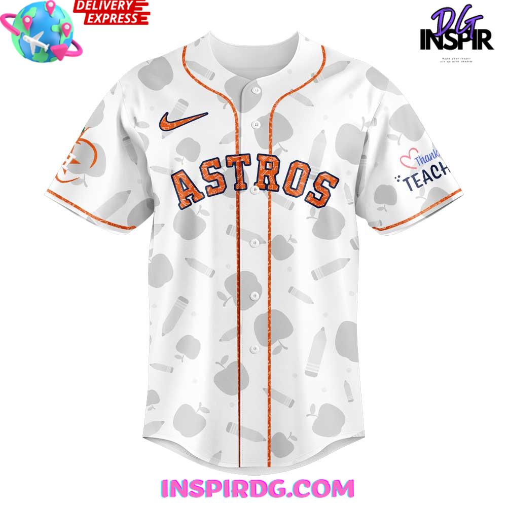 Houston Astros Teacher Appreciation Night Baseball Jersey Houston Astros Teacher Appreciation Night Baseball Jersey
