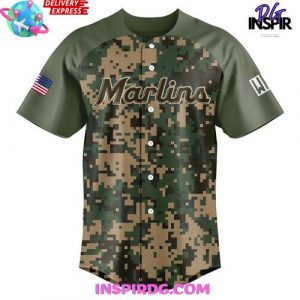 Miami Marlins Military Appreciation 2025 Baseball Jersey