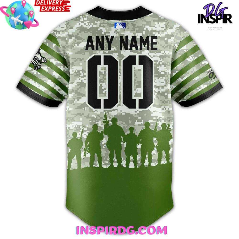Hub City Spartanburgers Military Appreciation 2025 Camo Baseball Jersey Hub City Spartanburgers Military Appreciation 2025 Camo Baseball Jersey
