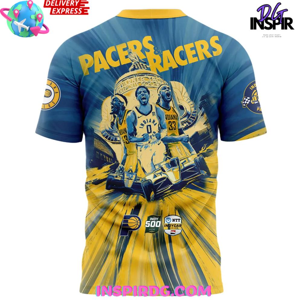 Indiana Pacers & Racers 2025 Limited T-Shirt Indiana Pacers & Racers 2025 Limited T-Shirt