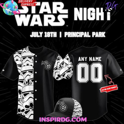Iowa Chicago Cubs Star Wars Night 2025 Baseball Jersey Iowa Chicago Cubs Star Wars Night 2025 Baseball Jersey