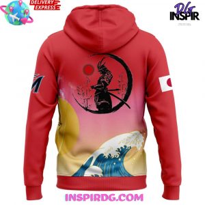 Miami Marlins 2025 Japanese Heritage Hoodie 3