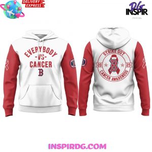 Boston Red Sox Strike Out 2025 Cancer Awareness Hoodie