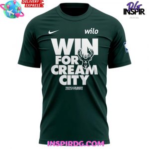 Milwaukee Bucks Win For Cream City 2025 NBA Playoffs T-Shirt