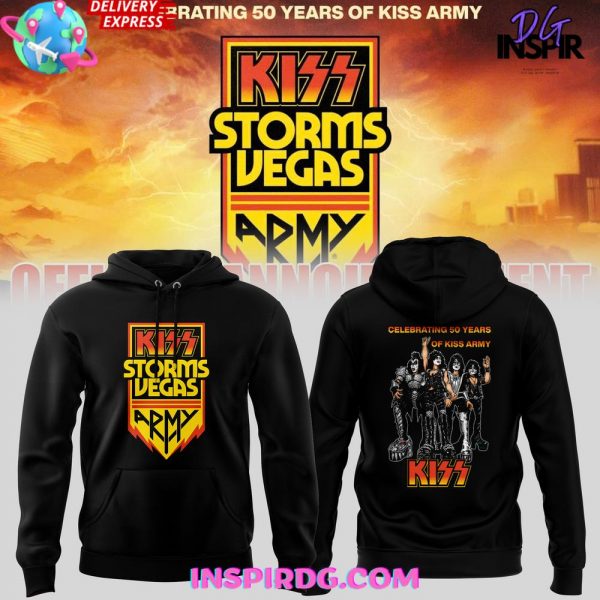 KISS Storms Vegas 50th Anniversary Special Edition Hoodie