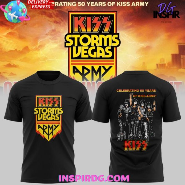 KISS Storms Vegas 50th Anniversary Special Edition T-Shirt