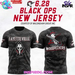 Fayetteville Woodpeckers Black Ops Night 2025 Shirt Collection For Fan