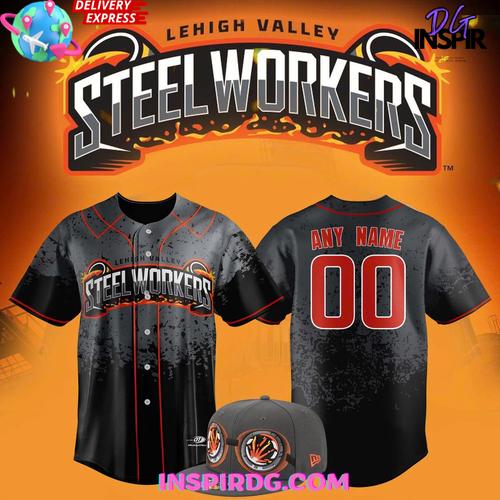 Lehigh Valley IronPigs Steelworker 2025 Baseball Jersey Lehigh Valley IronPigs Steelworker 2025 Baseball Jersey