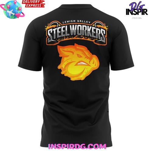 Lehigh Valley IronPigs Steelworker 2025 T-Shirt Lehigh Valley IronPigs Steelworker 2025 T-Shirt