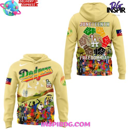 Los Angeles Dodgers Juneteenth Freedom Day 2025 Hoodie Los Angeles Dodgers Juneteenth Freedom Day 2025 Hoodie