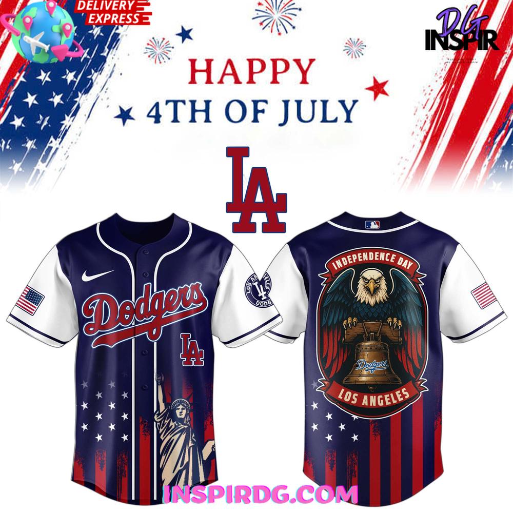 Los Angeles Dodgers MLB Independence Day 2025 Baseball Jersey Los Angeles Dodgers MLB Independence Day 2025 Baseball Jersey