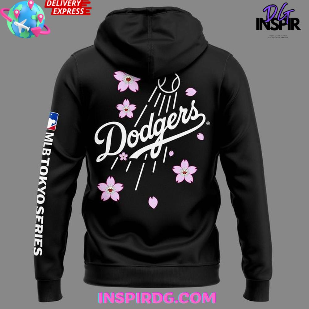 Los Angeles Dodgers MLB Tokyo Series 2025 Black Hoodie Los Angeles Dodgers MLB Tokyo Series 2025 Black Hoodie