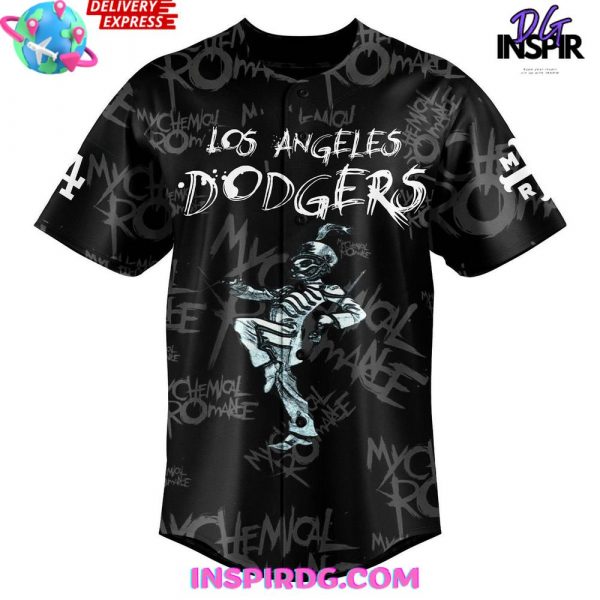 Los Angeles Dodgers x 2025 My Chemical Romance Concert Baseball Jersey