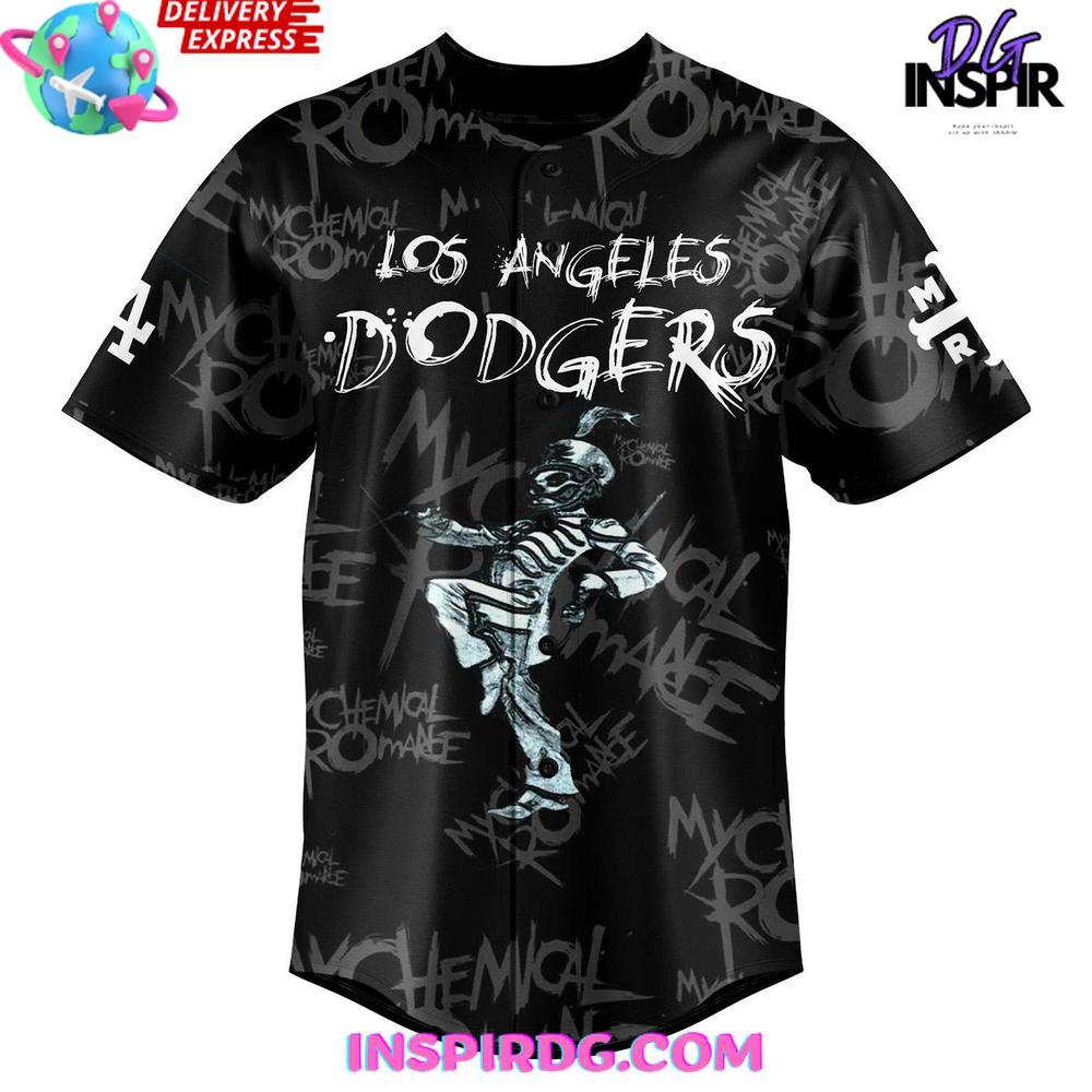 Los Angeles Dodgers x 2025 My Chemical Romance Concert Baseball Jersey Los Angeles Dodgers x 2025 My Chemical Romance Concert Baseball Jersey