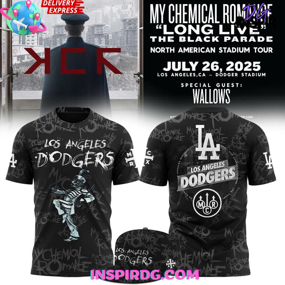 Los Angeles Dodgers x 2025 My Chemical Romance Concert T-shirt Los Angeles Dodgers x 2025 My Chemical Romance Concert T-shirt