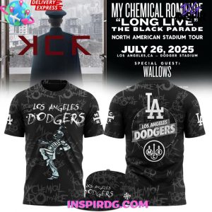 Los Angeles Dodgers x 2025 My Chemical Romance Concert T-shirt