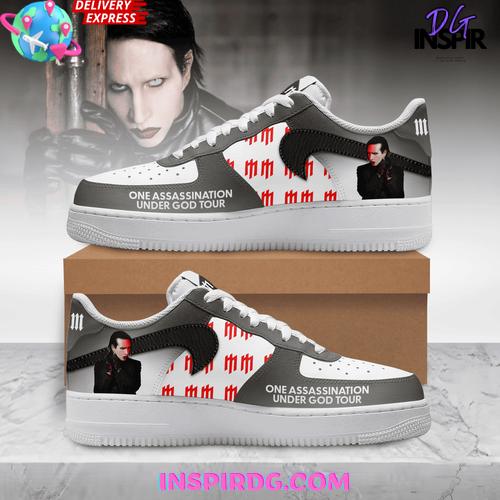 Marilyn Manson One Assassination Under God Tour Nike Air Force 1 Marilyn Manson One Assassination Under God Tour Nike Air Force 1