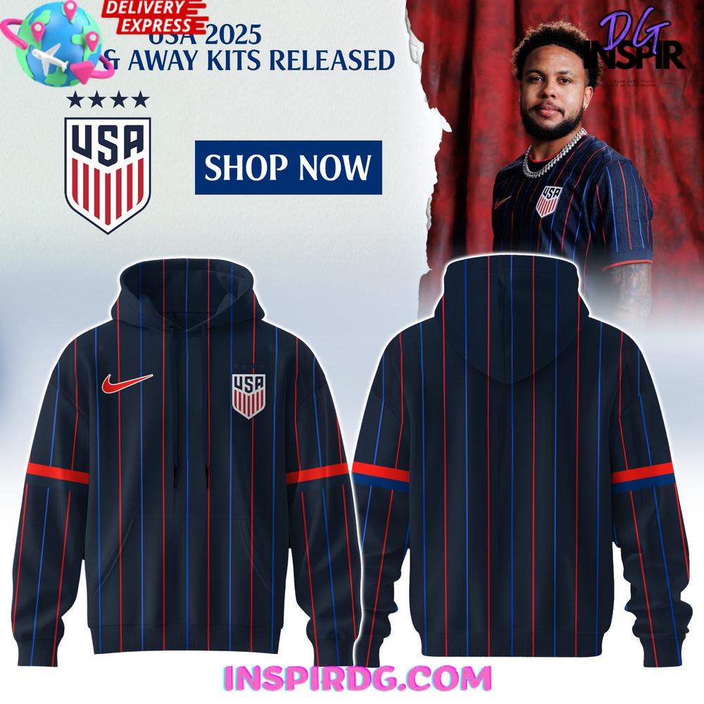 Men's Nike USMNT 2025 Heartbeat Away Stadium Special Hoodie Men's Nike USMNT 2025 Heartbeat Away Stadium Special Hoodie