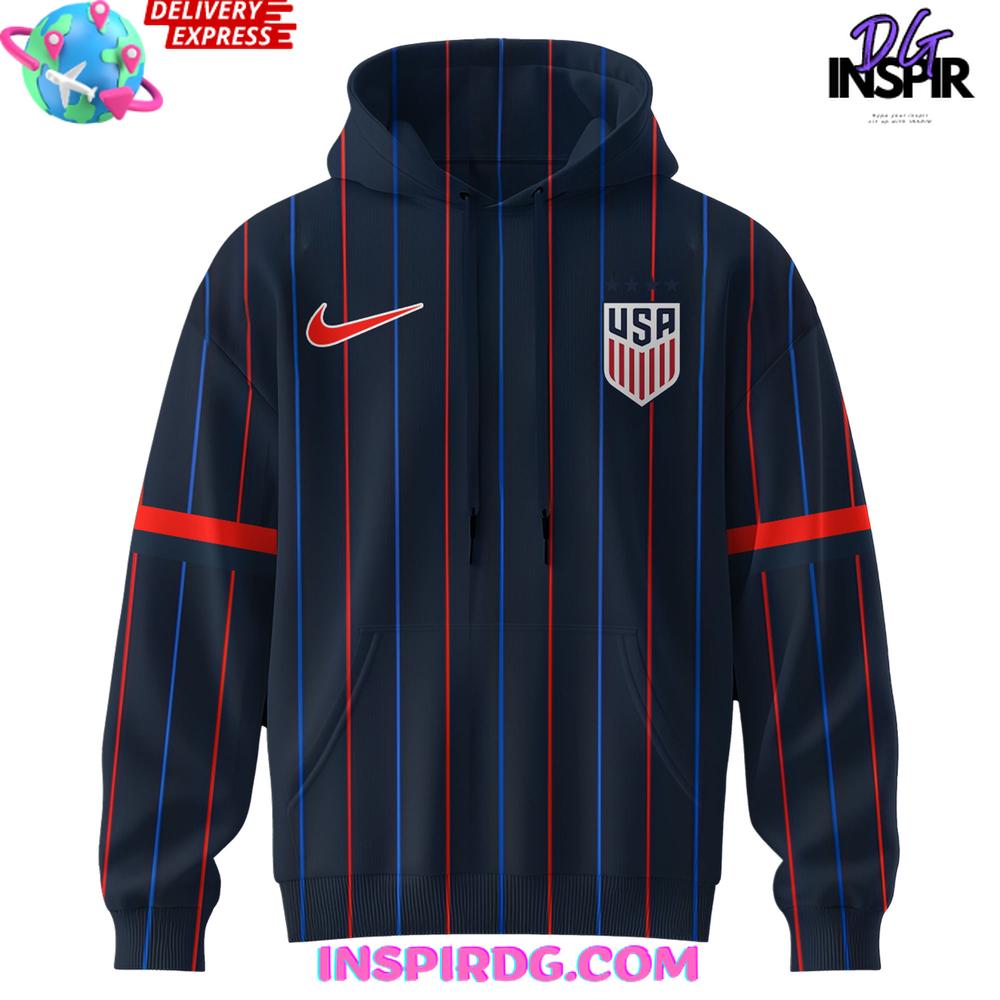 Men's Nike USMNT 2025 Heartbeat Away Stadium Special Hoodie Men's Nike USMNT 2025 Heartbeat Away Stadium Special Hoodie