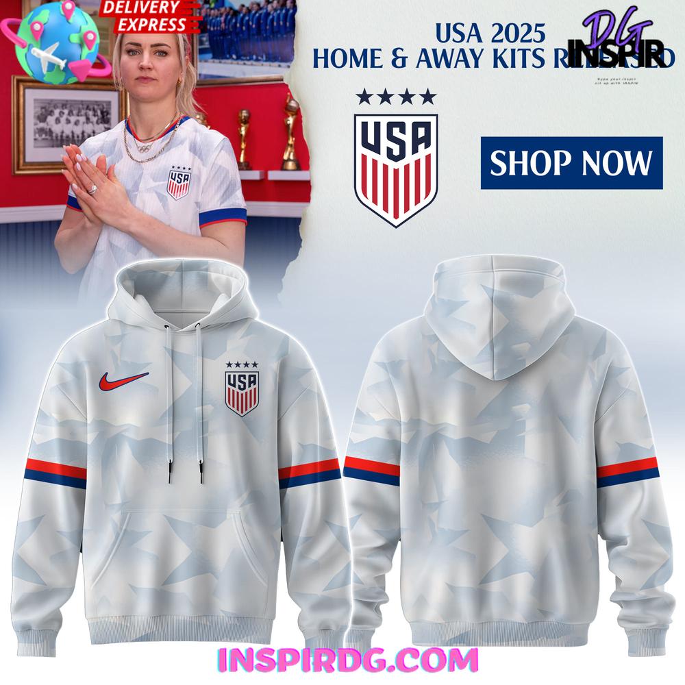 Men's Nike USNT 2025 Brilliant Home Stadium Special Hoodie Men's Nike USNT 2025 Brilliant Home Stadium Special Hoodie