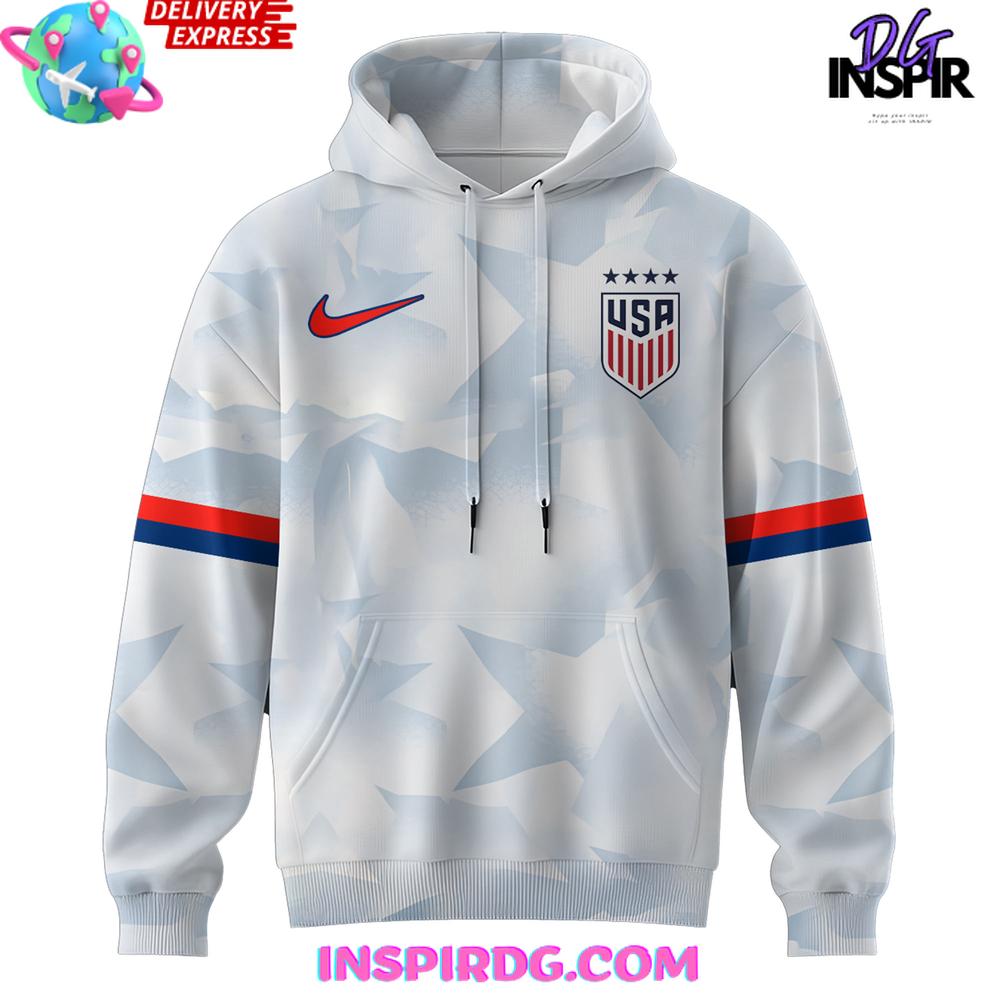 Men's Nike USNT 2025 Brilliant Home Stadium Special Hoodie Men's Nike USNT 2025 Brilliant Home Stadium Special Hoodie