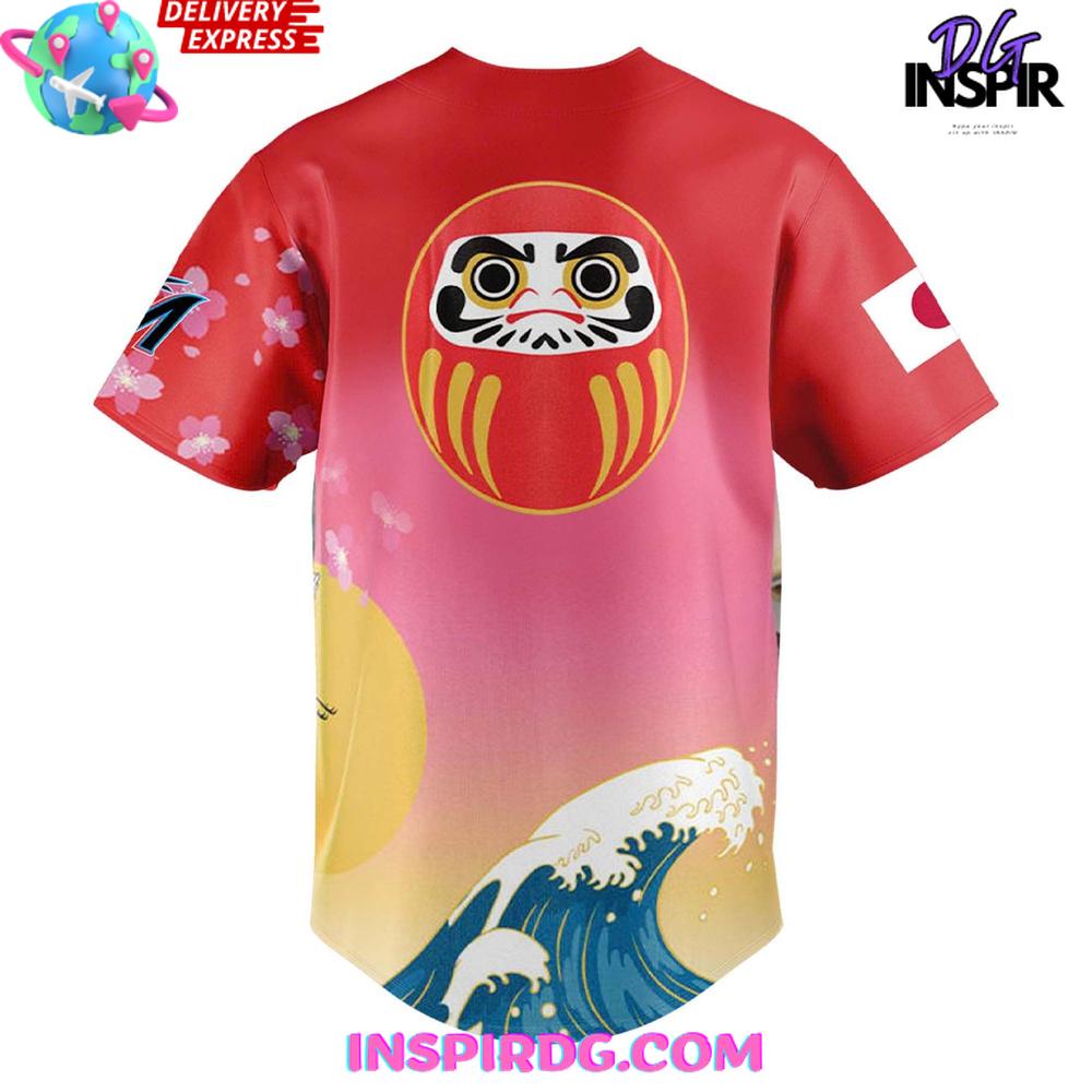 Miami Marlins 2025 Japanese Heritage Baseball Jersey Miami Marlins 2025 Japanese Heritage Baseball Jersey
