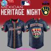Milwaukee Brewers 2025 Mexican Heritage Night Striped Special Jersey