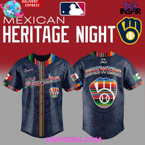 Milwaukee Brewers 2025 Mexican Heritage Night Special Jersey Milwaukee Brewers 2025 Mexican Heritage Night Special Jersey