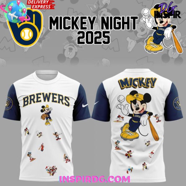 Milwaukee Brewers Mickey Mouse Night 2025 Shirt Collection