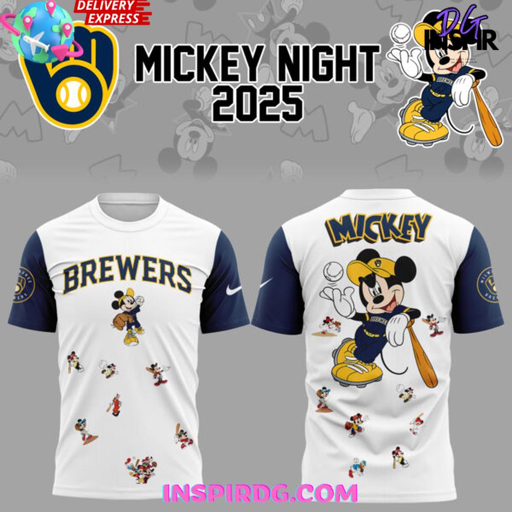 Milwaukee Brewers Mickey Mouse Night 2025 Shirt Collection Milwaukee Brewers Mickey Mouse Night 2025 Shirt Collection