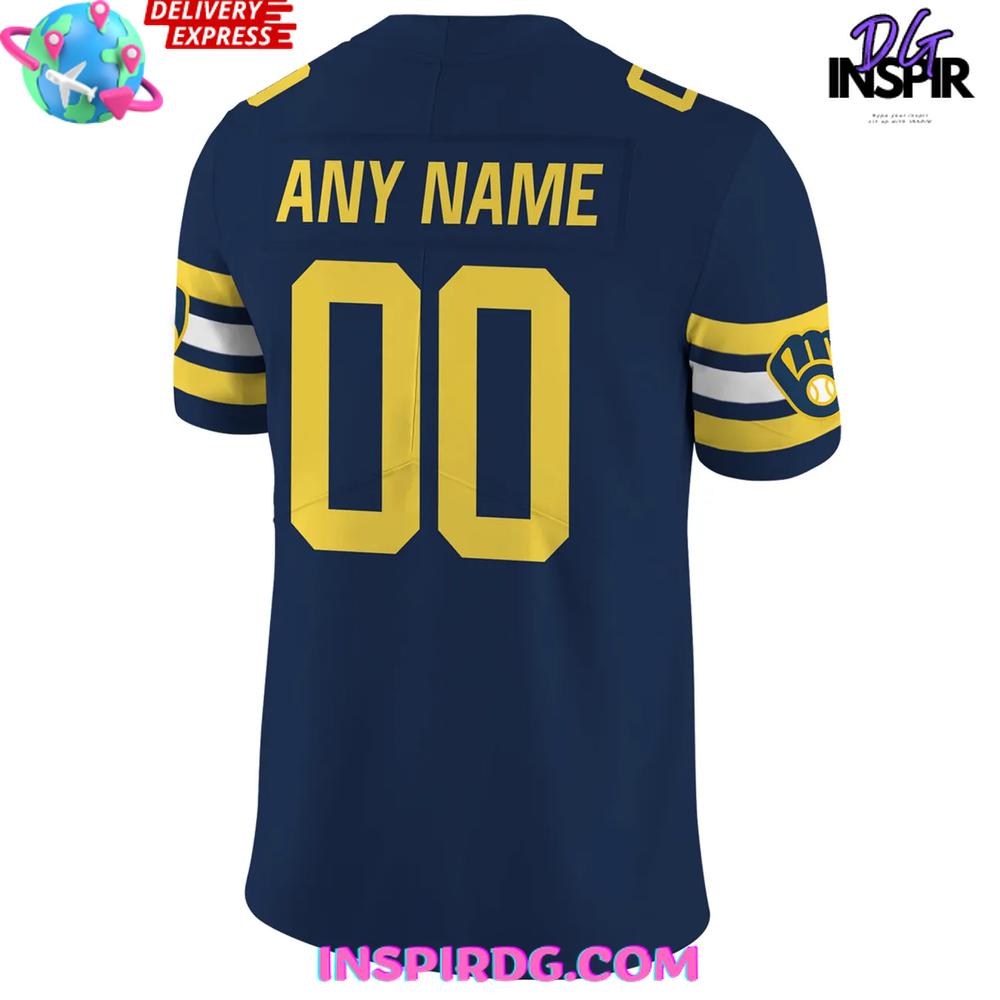Milwaukee Brewers New Uniform 2025 Football Jersey Milwaukee Brewers New Uniform 2025 Football Jersey