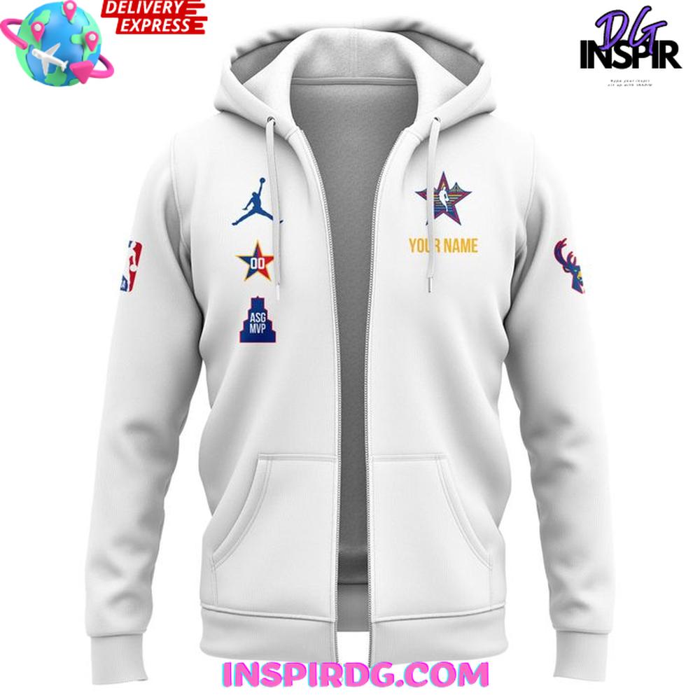 Milwaukee Bucks Giannis Antetokounmpo 2025 NBA All-Star Zip Hoodie Milwaukee Bucks Giannis Antetokounmpo 2025 NBA All-Star Zip Hoodie