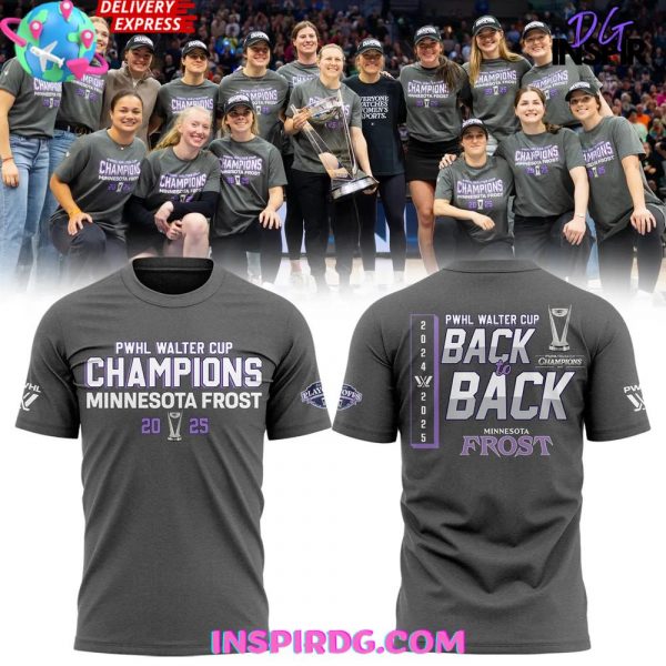 Minnesota Frost PWHL Walter Cup Champions 2025 T-Shirt