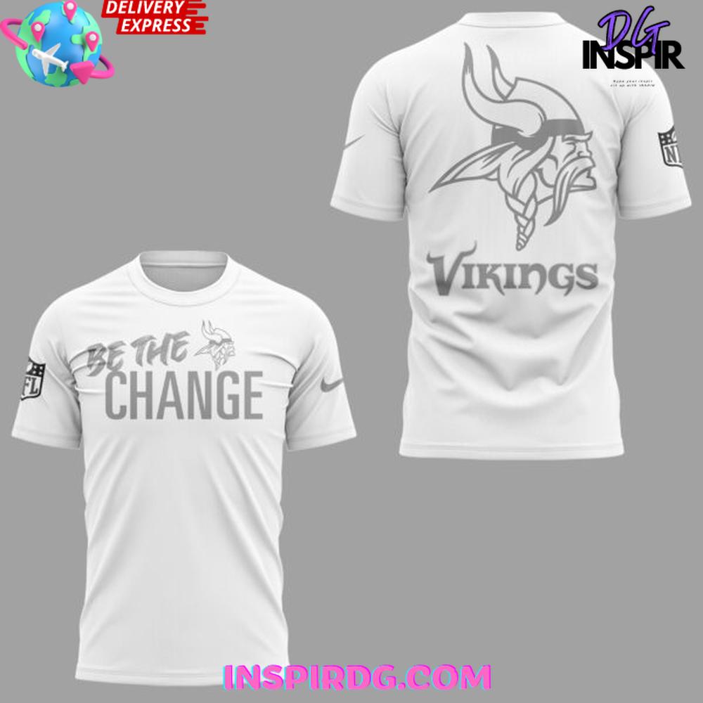 Minnesota Vikings Be The Change 2025 T-Shirt Minnesota Vikings Be The Change 2025 T-Shirt