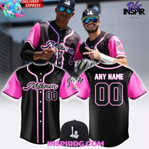 Milwaukee Milkmen Milkmen Roc’N Pink 2025 Limited Baseball Jersey